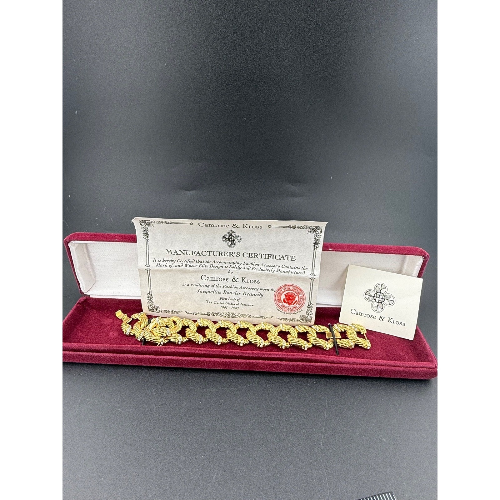Camrose Kross Bracelet Jbk Classic With Box Signed 65 With Extender 8 114$